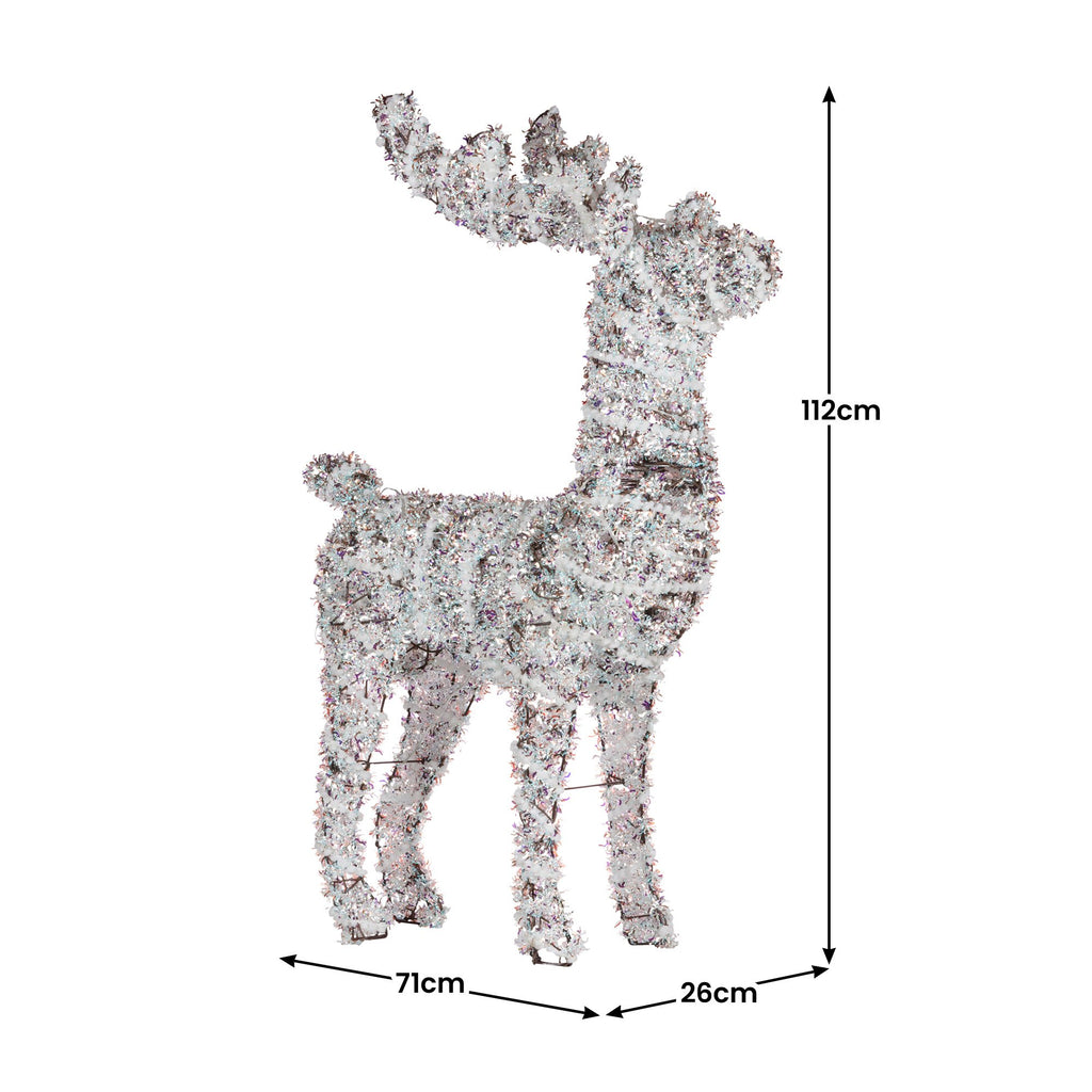 Christabelle 112cm Animated Reindeer Christmas LED Lights Indoor Outdoor Yard Statue Decoration